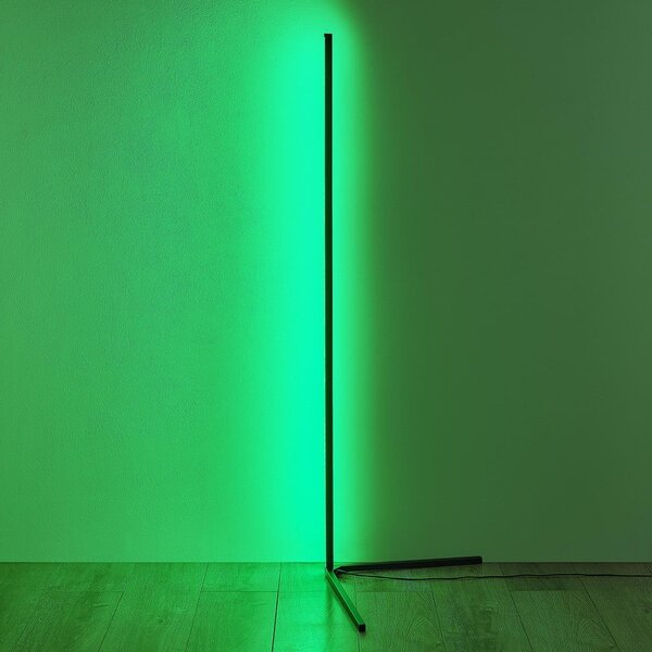 Lampada da terra a LED nera (altezza 141 cm) Level - Reality