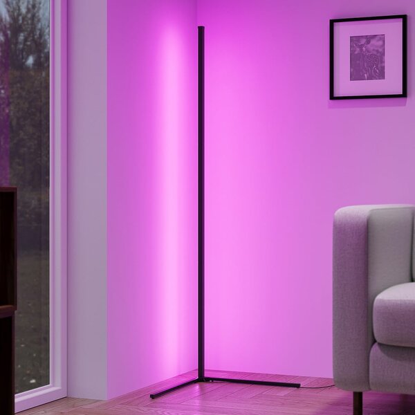 Lampada da terra a LED nera (altezza 141 cm) Level - Reality