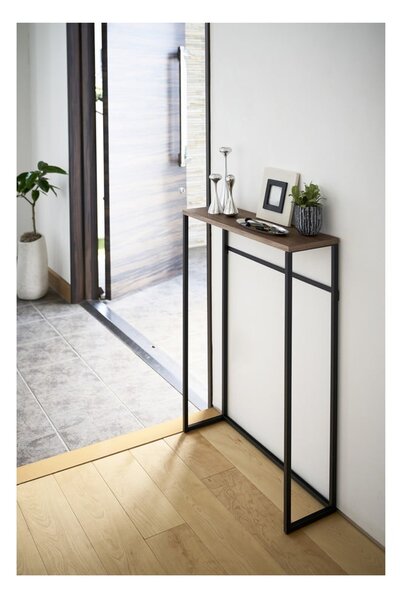 Tavolo consolle nero 18,5x60 cm Tower - YAMAZAKI