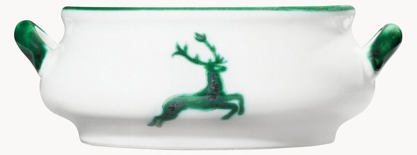 Piatto fondo fatto a mano con manici Grüner Hirsch