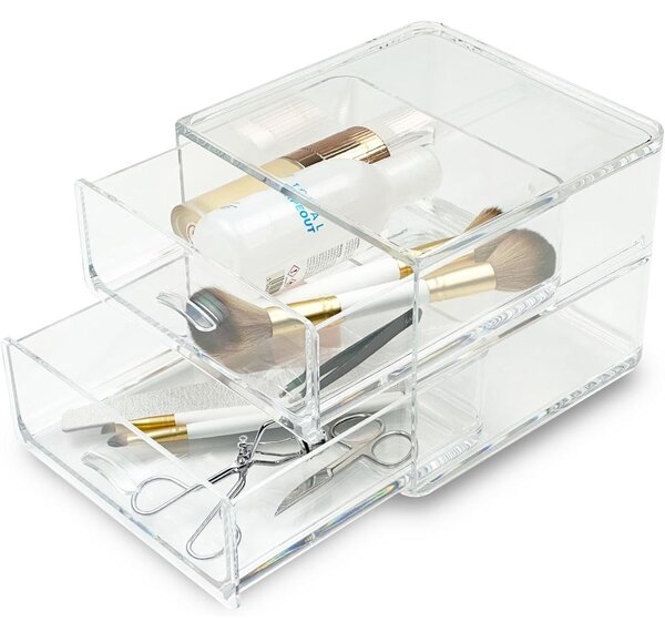 Organizer da bagno in plastica per cosmetici – Addis