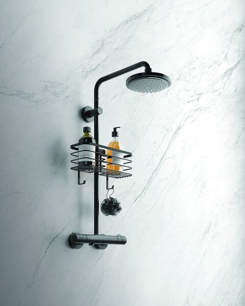 Scaffale da bagno nero Origin - Metaltex