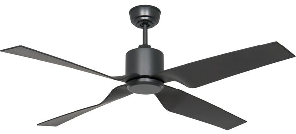 Ventilatore da soffitto Eco Ventos, grigio, metallo, IP44, DC, WiFi - CasaFan CasaFan, Eco Ventos, Grigio, Metallo, Moderno