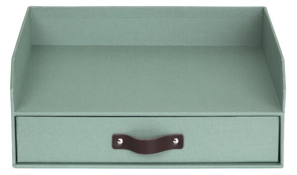 Organizer verde in cartone per cassetti/per documenti Walter Canvas Paper Laminate – Bigso