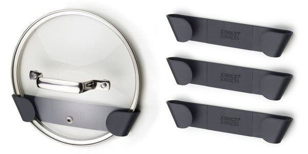 Set di portacoperchi senza foratura in plastica 4 pz CupboardStore – Joseph Joseph