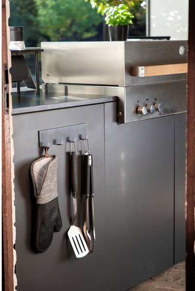 Barra magnetica nera per utensili da cucina Black Outdoor Kitchen Ima - Wenko