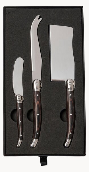 Set di 3 coltelli da formaggio in acciaio inossidabile Gigaro