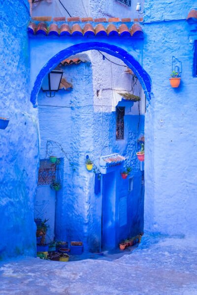 Fotografia Chefchaouen a city with blue painted, Gatsi