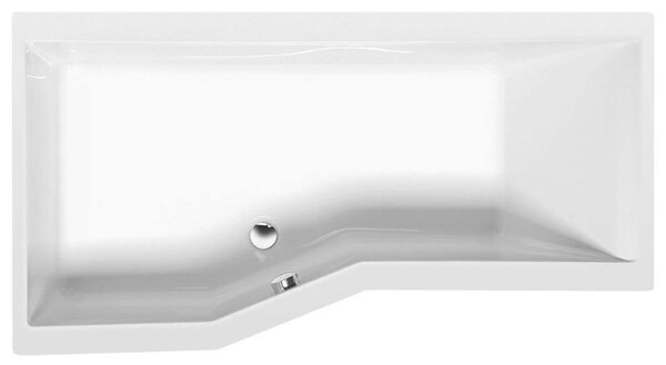 Polysan Vasche da bagno - Vasca da bagno asimmetrica VERSYS L, 1700x840x470 mm, sinistra, bianco 70111