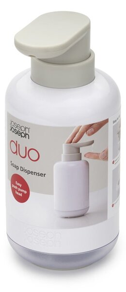 Dispenser di sapone in plastica bianca 300 ml Duo - Joseph Joseph