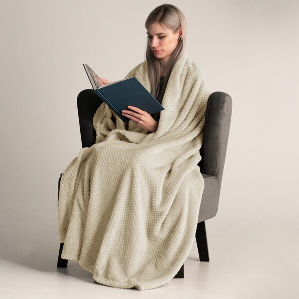 Coperta in microfibra beige, 150 x 200 cm Henry - DecoKing