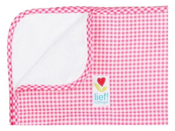 Copriletto per lettino rosa e bianco, 100 x 150 cm - Tiseco Home Studio