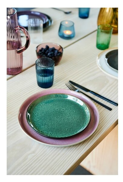 Piatto da dolce verde/nero in gres ø 21 cm Gastro Green/Black – Bitz