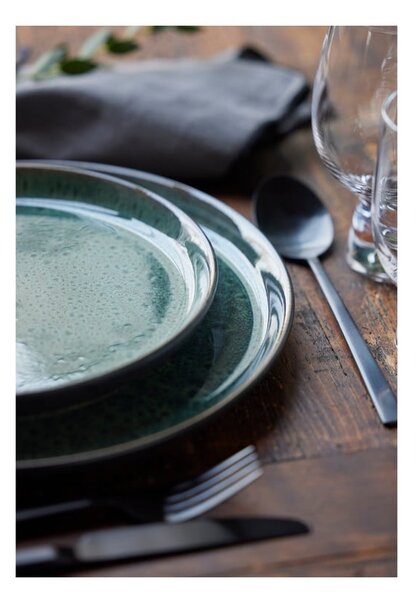 Piatto da dolce verde/nero in gres ø 21 cm Gastro Green/Black – Bitz