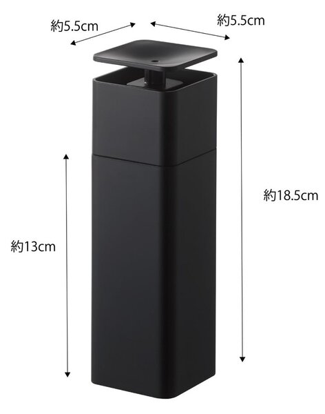 Distributore di detersivo nero Yamazaki , 250 ml Tower - YAMAZAKI