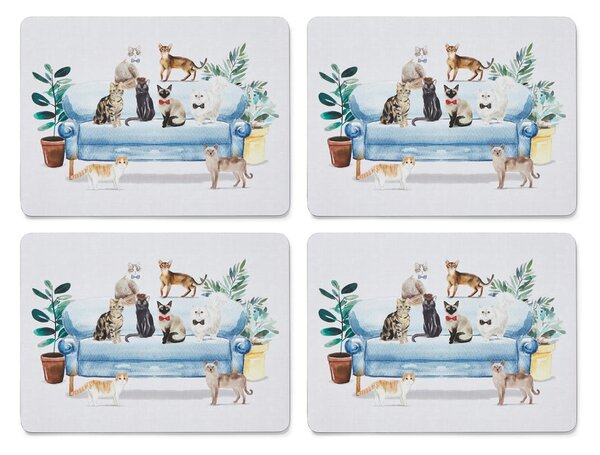 Tovagliette in sughero 4 pezzi 21,5x29 cm Curious Cats - Cooksmart ®