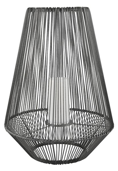 Reality Leuchten Lampada da tavolo solare Mineros LED, grigio, altezza 51 cm