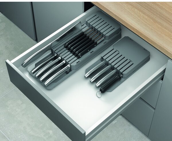Sistema di stoccaggio dei coltelli grigio - Metaltex
