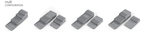 Sistema di stoccaggio dei coltelli grigio - Metaltex