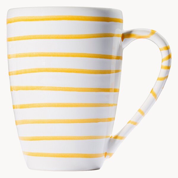 Tazza da colazione fatta a mano Gelbgeflammt