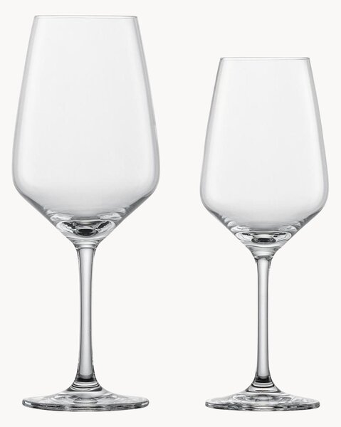 Set di 8 bicchieri da vino rosso e bianco Tulip
