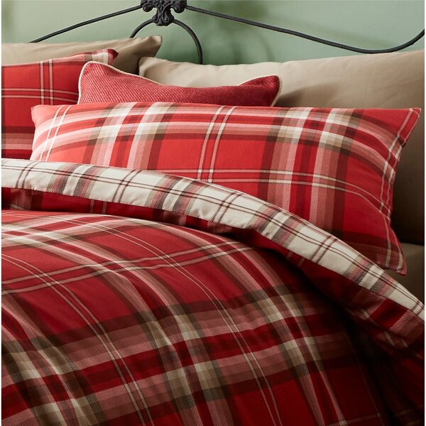 Biancheria da letto matrimoniale Red, 200 x 200 cm Kelso - Catherine Lansfield