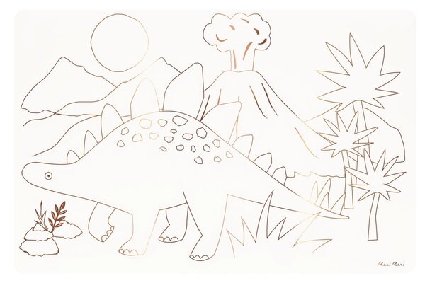 Tovagliette di carta in set da 8 pezzi 28x42,5 cm Dinosaurs - Meri Meri