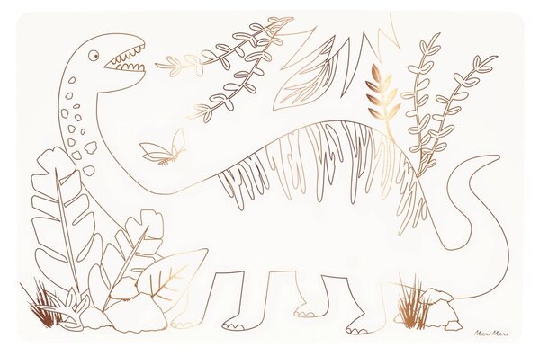 Tovagliette di carta in set da 8 pezzi 28x42,5 cm Dinosaurs - Meri Meri