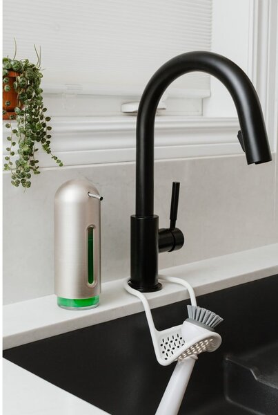 Dispenser di sapone in plastica argento 350 ml Penguin - Umbra
