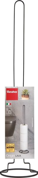 Porta carta igienica nero Origin - Metaltex