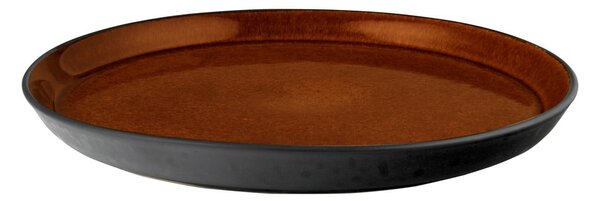 Piatto nero/color ambra in gres ø 27 cm Gastro Black/Amber – Bitz