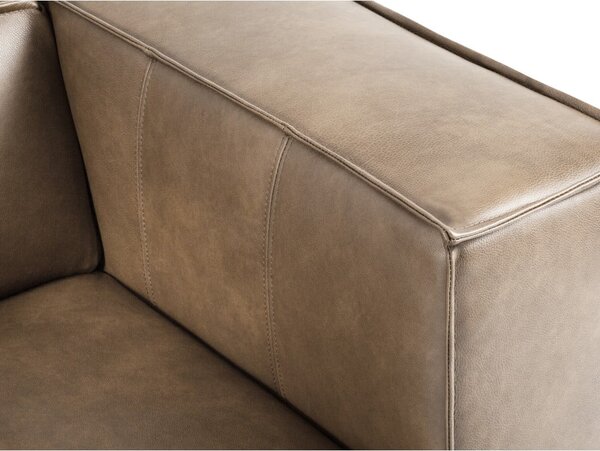 Divano in pelle marrone chiaro 227 cm Madame - Windsor & Co Sofas