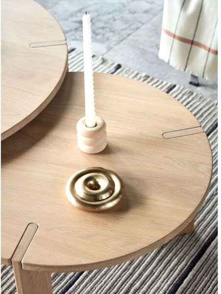 OYOY Living Design - Savi Solid Brass Candleholder Low OYOY Living Design