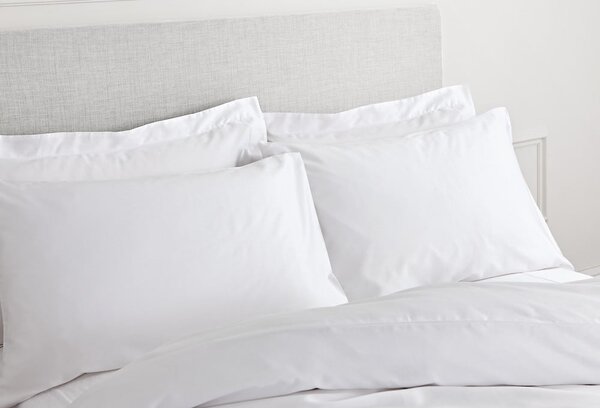 Biancheria da letto Classic in cotone sateen bianco, 200 x 200 cm - Bianca