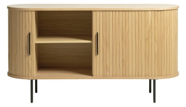 Cassettiera bassa color naturale effetto rovere 140x76 cm Nola - Unique Furniture