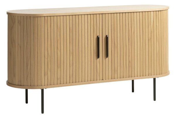 Cassettiera bassa color naturale effetto rovere 140x76 cm Nola - Unique Furniture