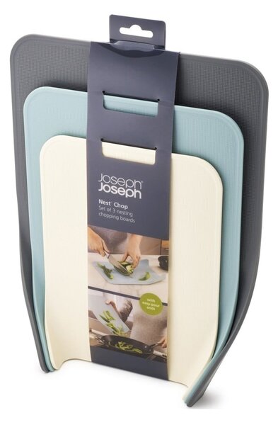 Set di 3 lavagne grigio-blu Nest - Joseph Joseph