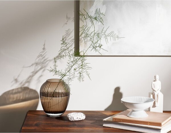 Vaso in vetro marrone fatto a mano Hammershøi - Kähler Design