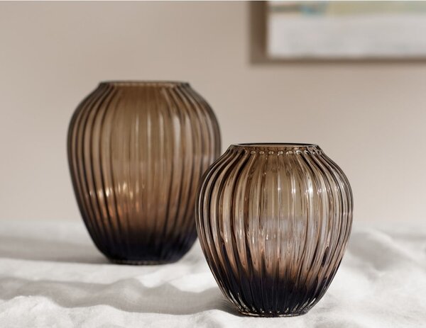 Vaso in vetro marrone fatto a mano Hammershøi - Kähler Design