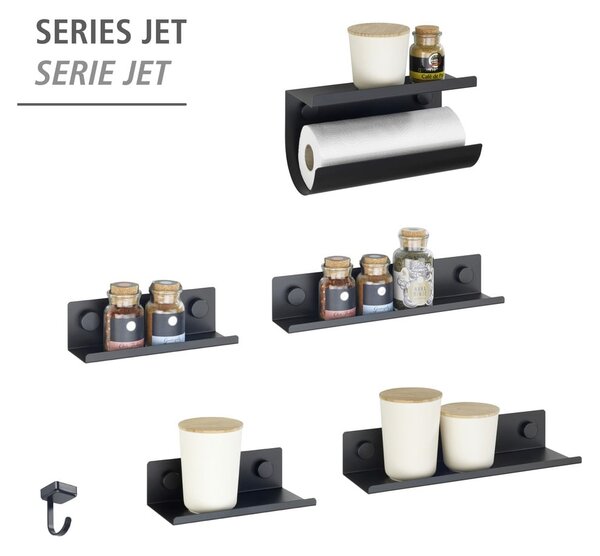 Ganci metallici autoportanti in set da 6 Jet - Wenko