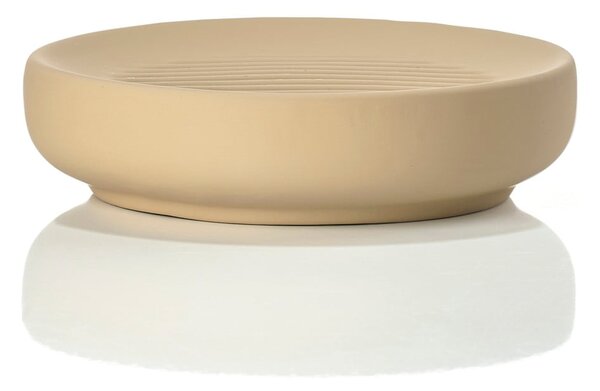 Portasapone in porcellana beige Ume - Zone