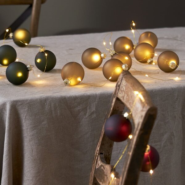 Decorazione luminosa con motivo natalizio in colore oro ø 6 cm Bliss - Star Trading