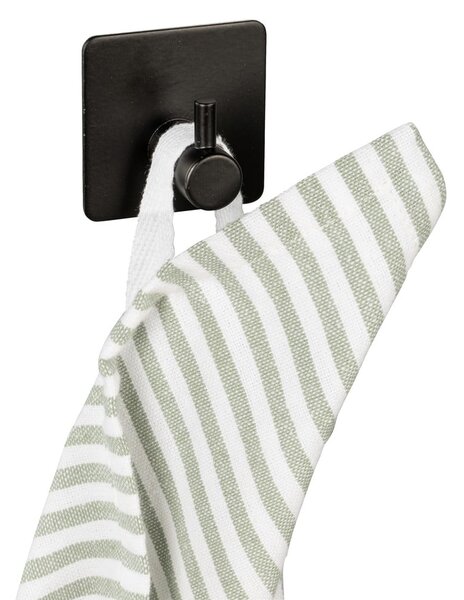 Ganci autobloccanti in acciaio inox nero in set di 2 pezzi Black Outdoor Kitchen Ureo - Wenko
