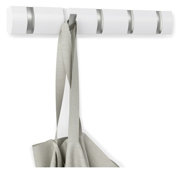 Appendiabiti da parete bianco in legno di pioppo Flip - Umbra