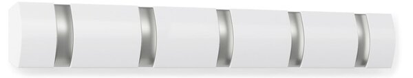 Appendiabiti da parete bianco in legno di pioppo Flip - Umbra
