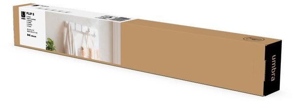 Appendiabiti da parete bianco in legno di pioppo Flip - Umbra