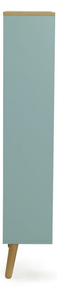 Scarpiera verde con gambe in legno di rovere con 3 calci Dot - Tenzo