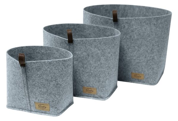 Organizer in feltro grigio, 24 x 16 cm Feli - Wenko