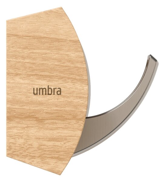 Appendiabiti da parete in legno di pioppo in colore naturale Flip - Umbra