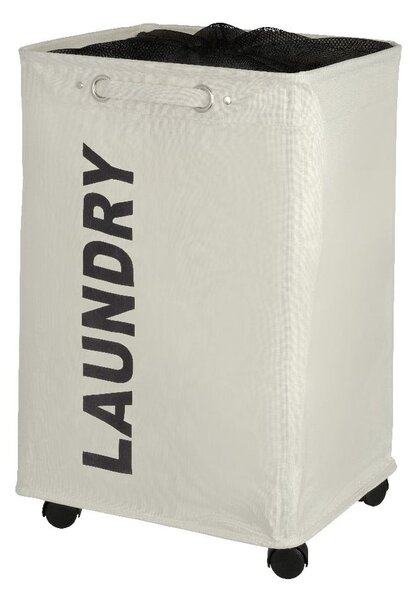 Cesto portabiancheria Quadro beige, 79,2 l Corno - Wenko